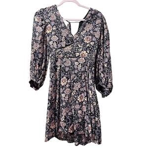 Dress Forum floral dress zipper side lined